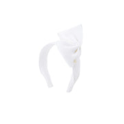 Beth - Serre-tête en chanvre blanc