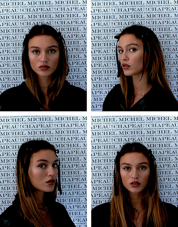 Ella - Deux noeuds en ruban de velours noir.