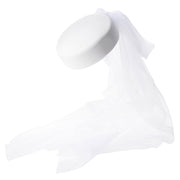 Jacqueline - pillbox en feutre de lapin et taffetas blanc.