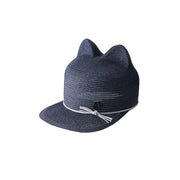 Jamie - casquette en paille navy pour enfant.