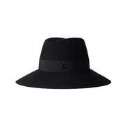 Kate - fedora en feutre de lapin noir, waterproof.