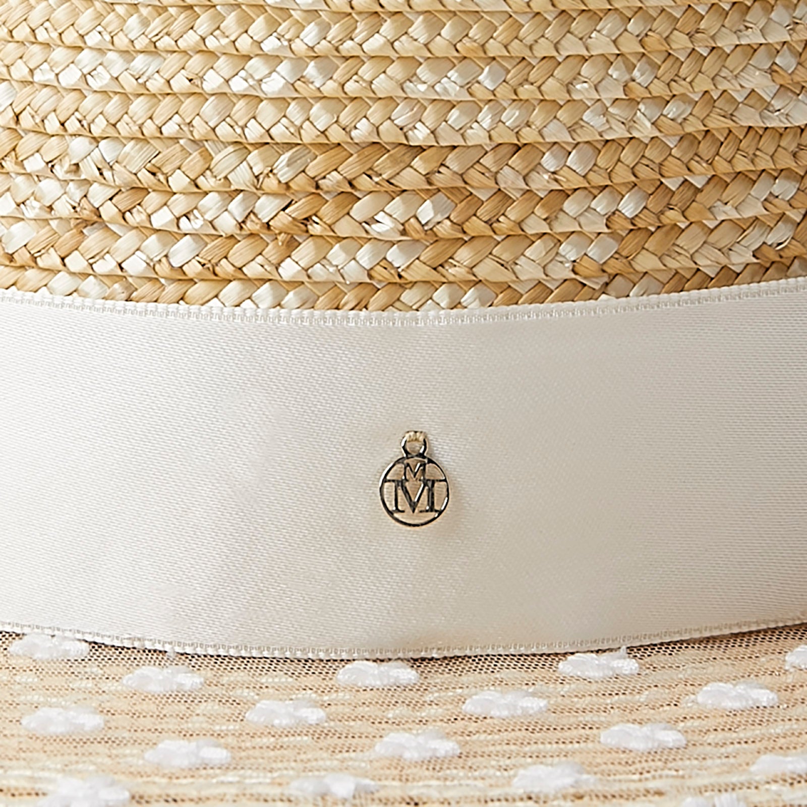 Kiki - chapeau canotier en paille de blé naturelle.