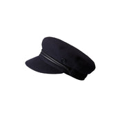 New Abby - casquette officier en laine bleu marine.