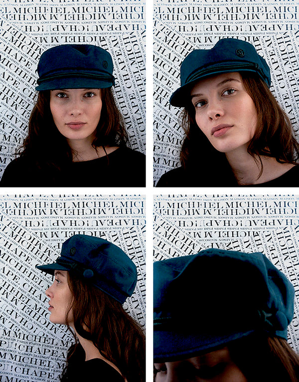 New Abby - Casquette en coton bleu