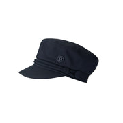 New Abby - Casquette swimwear en lycra bleu marine.