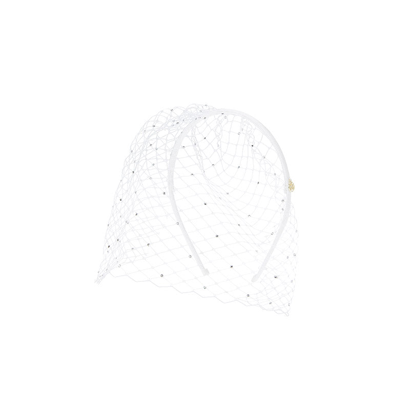 Veil - Voilette blanche à strass