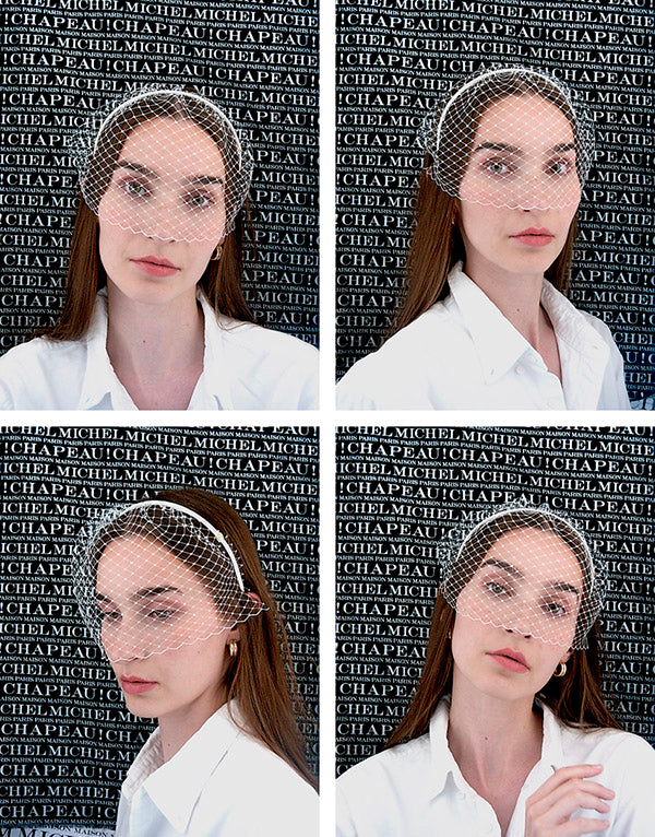 Veil - Voilette blanche à strass