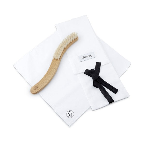 Brosse à chapeaux - blanche.