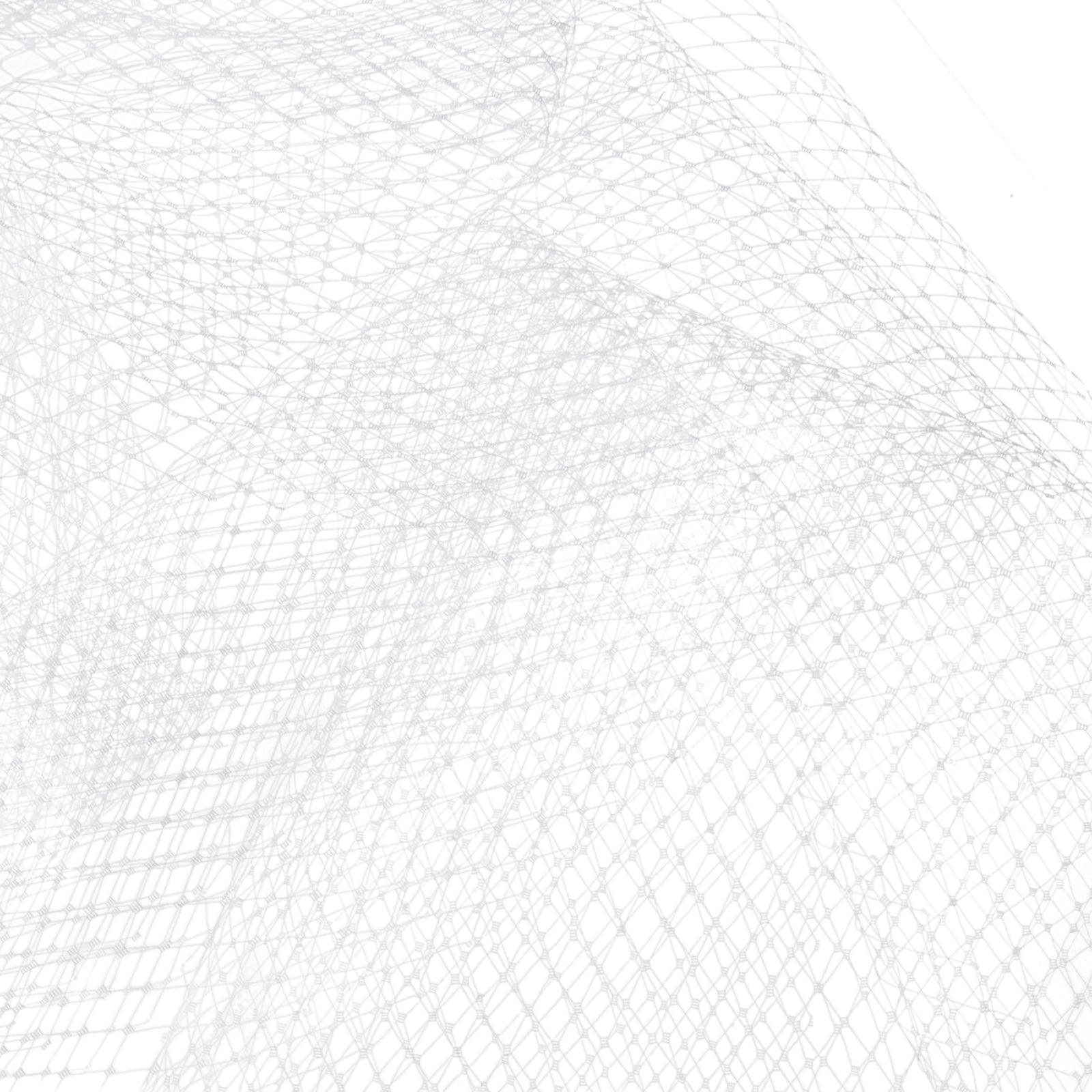 Annie - Accessoire de tête avec voilette et nœud blanc.