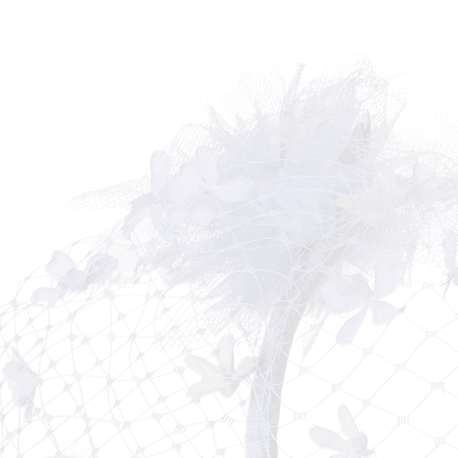 Yosh Flower - serre-tête blanc avec pompons.