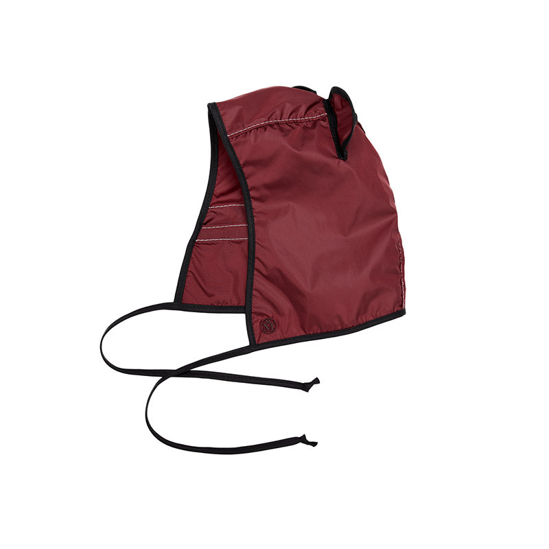 Lara - bob pliable burgundy en nylon avec oreilles, waterproof.