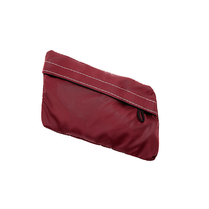 Lara - bob pliable burgundy en nylon avec oreilles, waterproof.