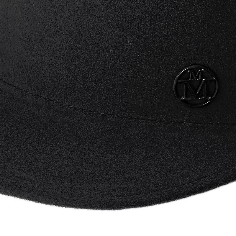 Jamie - casquette en feutre de lapin noir waterproof.