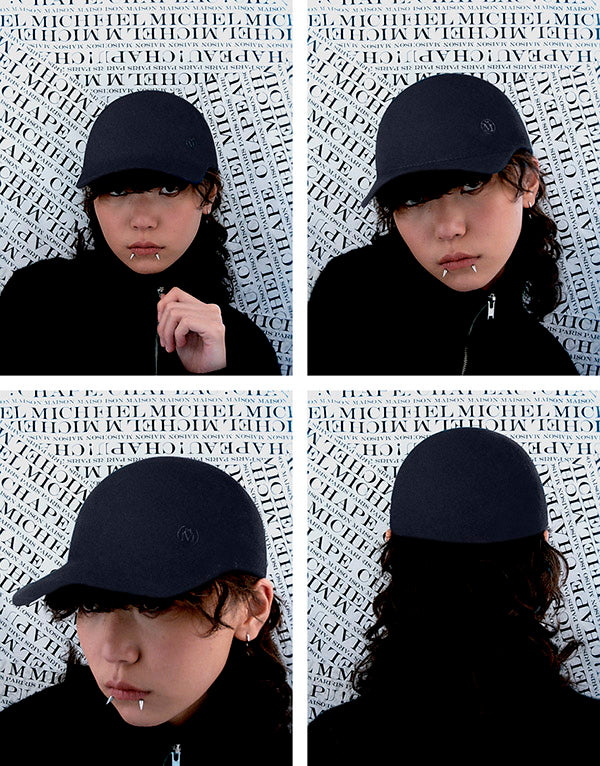 Tiger - casquette en feutre navy.