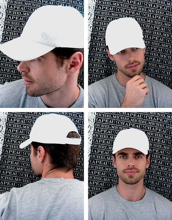 Tiger - casquette en coton blanc.