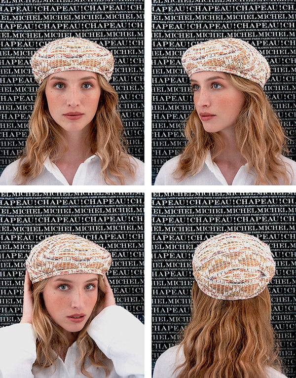 New Billy - Béret en tweed multicolore d'Act 3.
