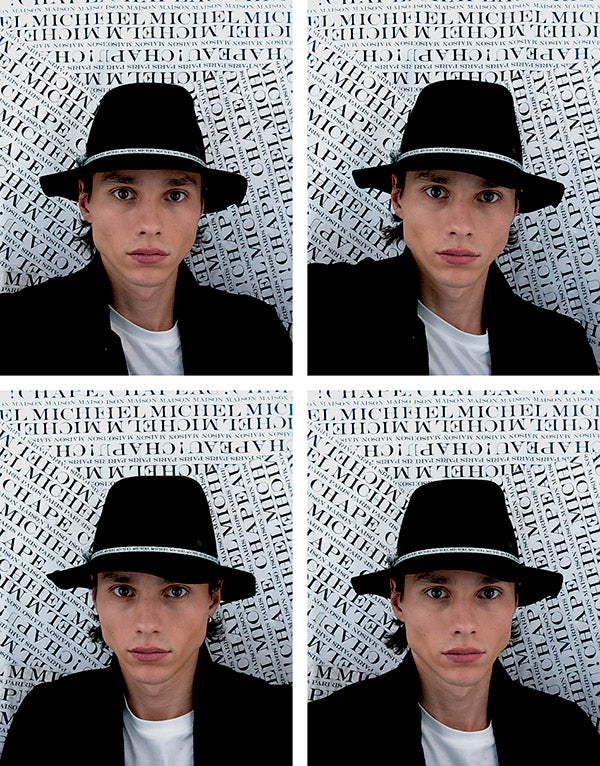 André - chapeau fedora roulable et déperlant en feutre noir.