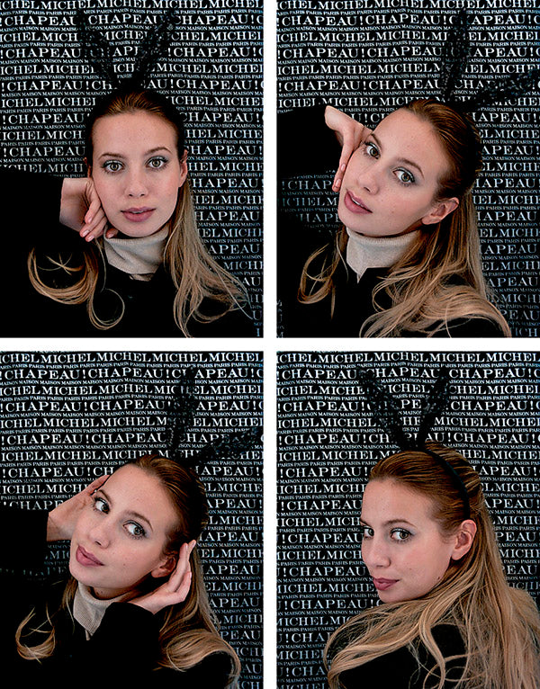 Heidi - serre-tête noir avec oreilles de lapin en tulle