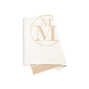 Aida - Fouta en coton camel et beige