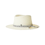 André - chapeau fedora roulable en paille.