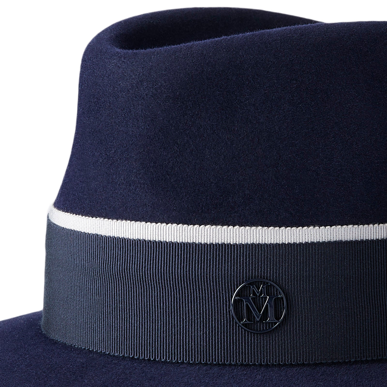 André - chapeau fedora enfant en feutre navy.