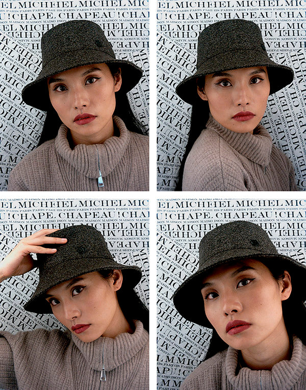 Angele - Bob en denim marron.