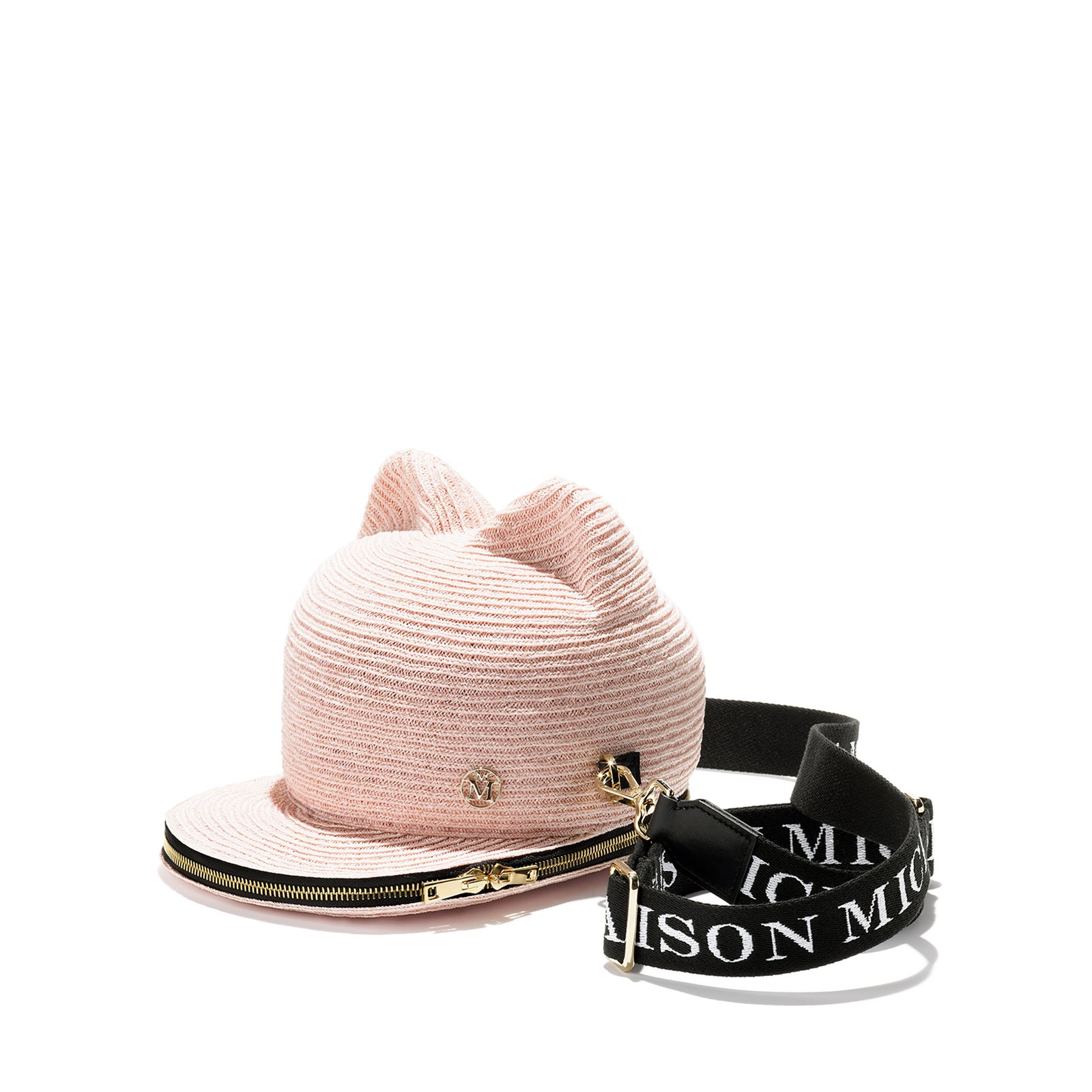 Audrey - sac en paille rose.