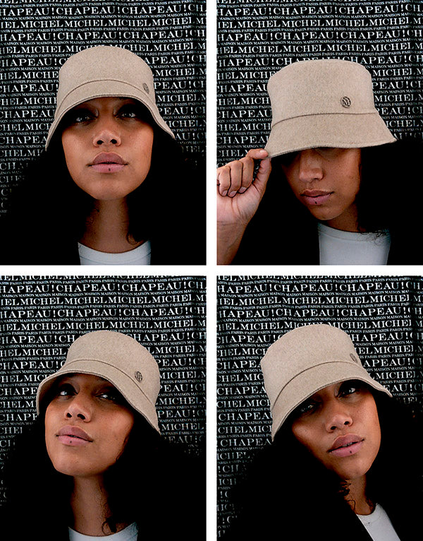 Axel - Bob en cachemire beige.