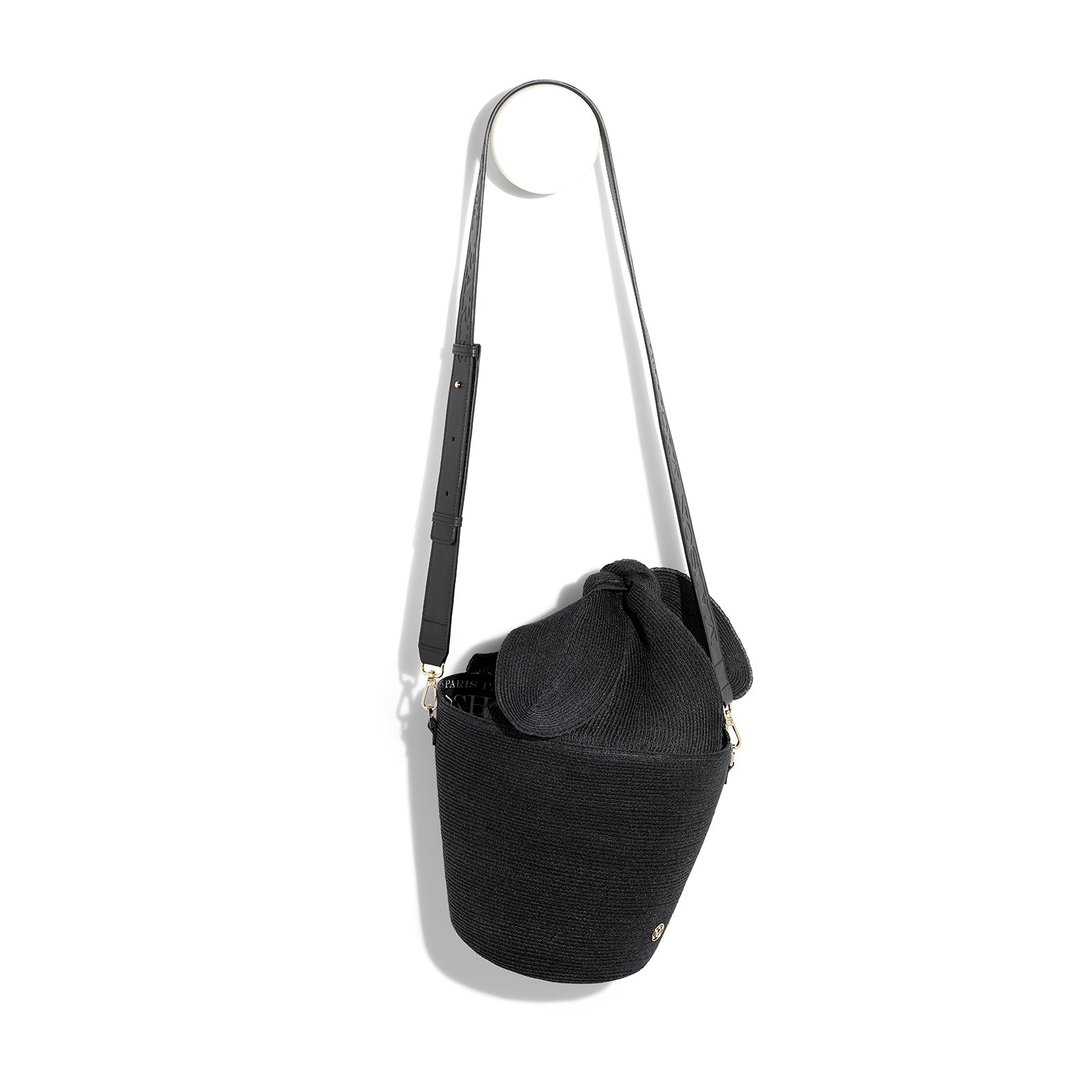 Barbara - sac en paille noire.