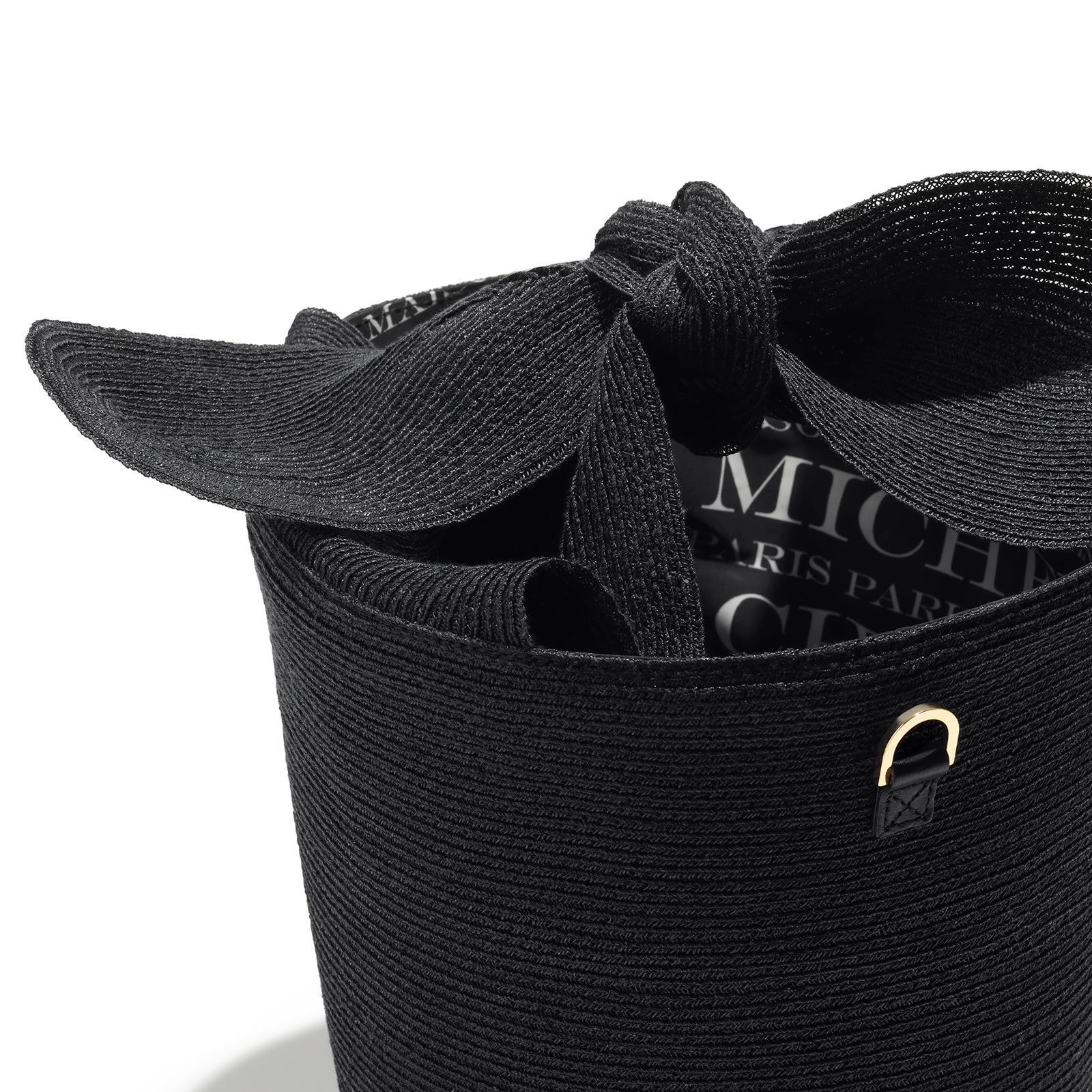 Barbara - sac en paille noire.