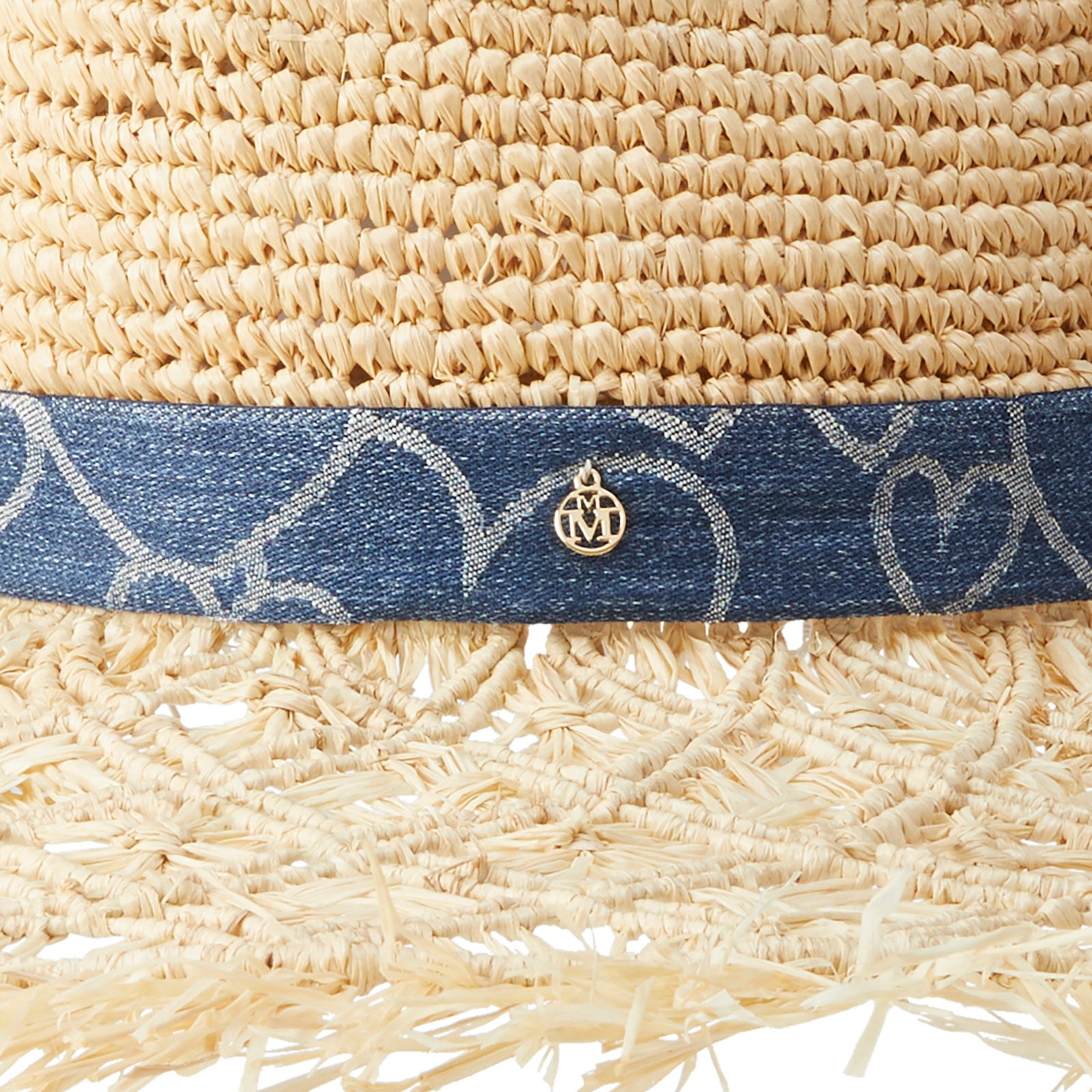 Capeline en paille raphia