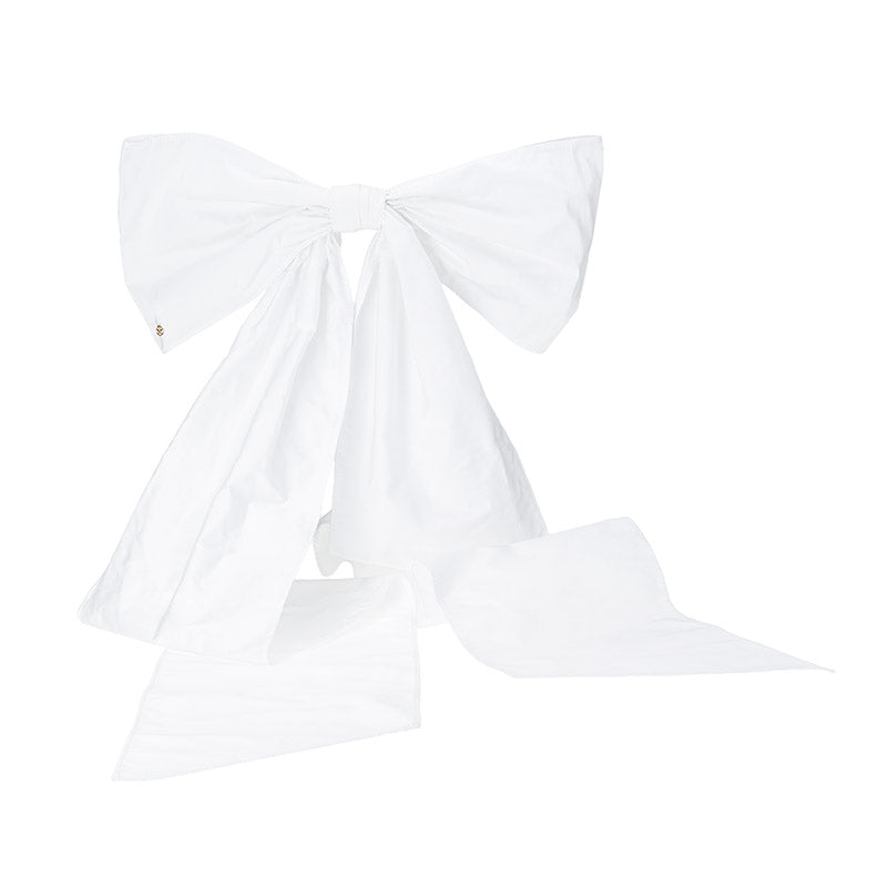 Big Wicole - grand noeud blanc en taffetas.