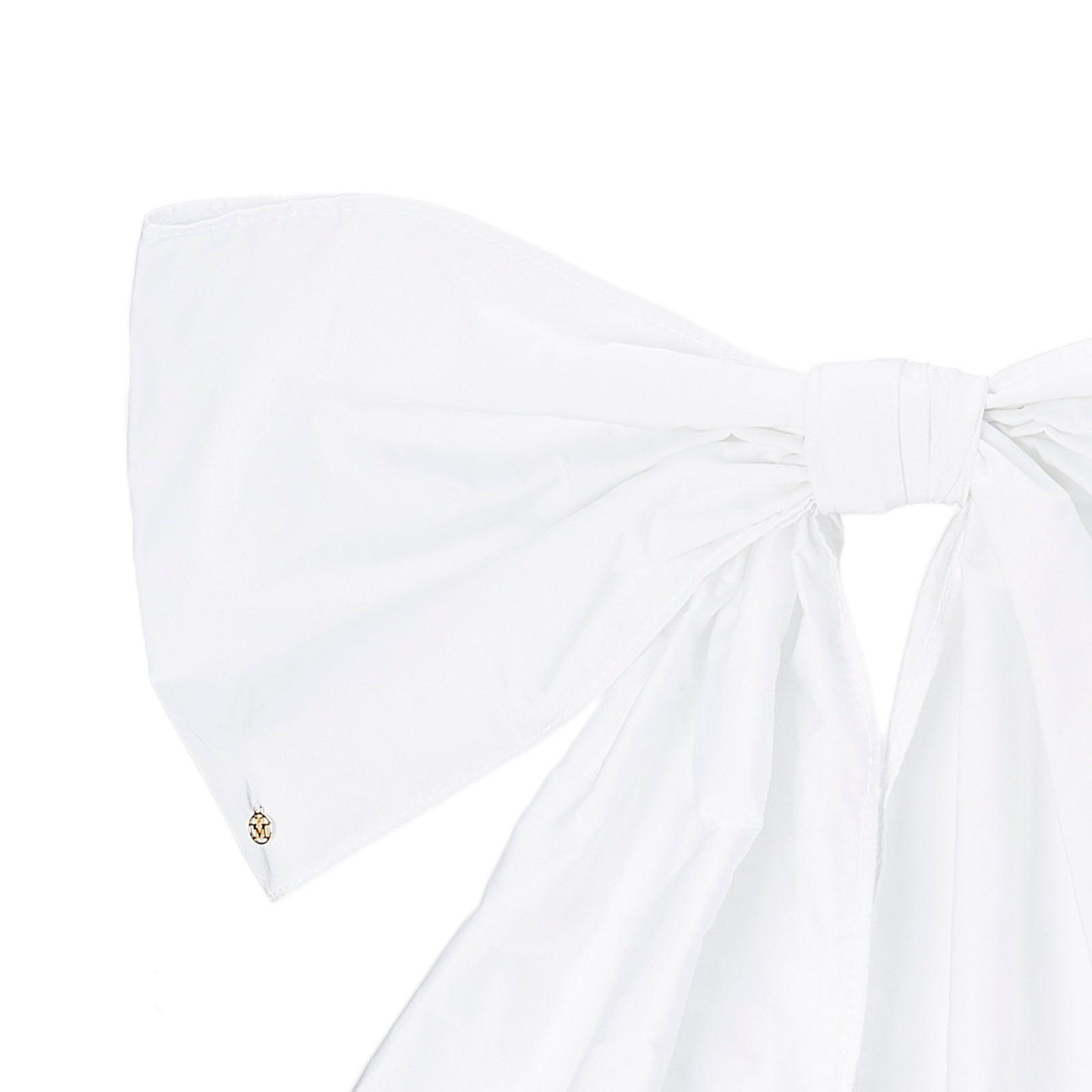 Big Wicole - grand noeud blanc en taffetas.