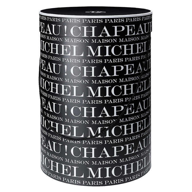 Boîte à chapeaux - recyclable, noire et haute, Ø 35 cm.
