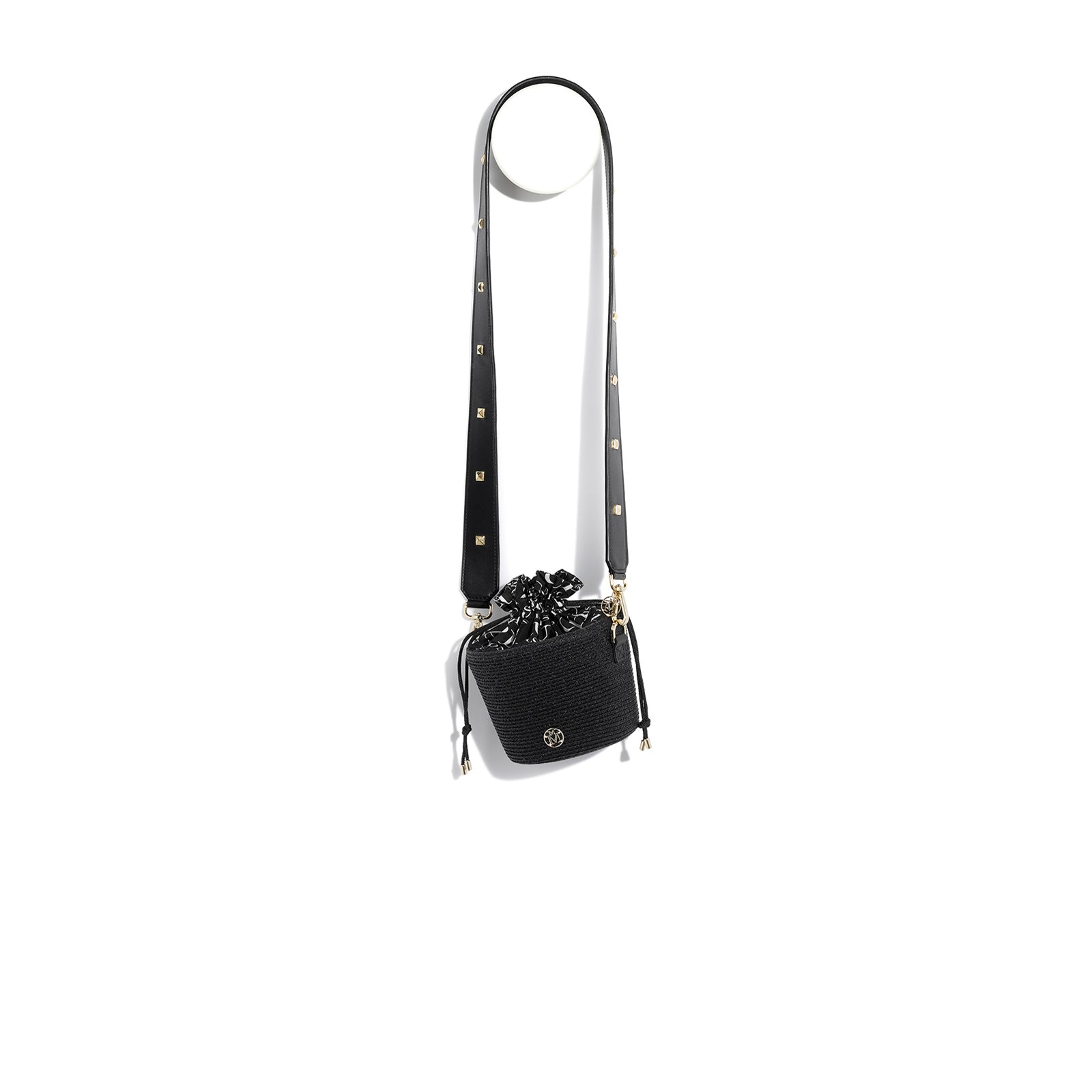 Cassie - sac en paille noire.