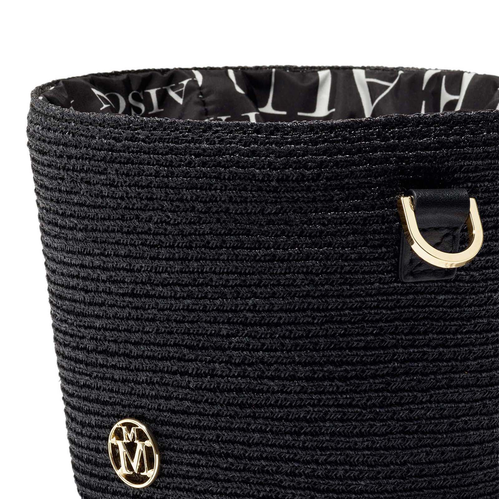 Cassie - sac en paille noire.