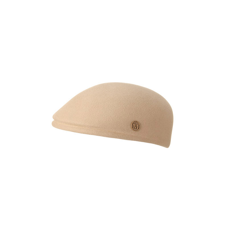 Donovan - Casquette en feutre onyx beige avec un toucher cachemire.
