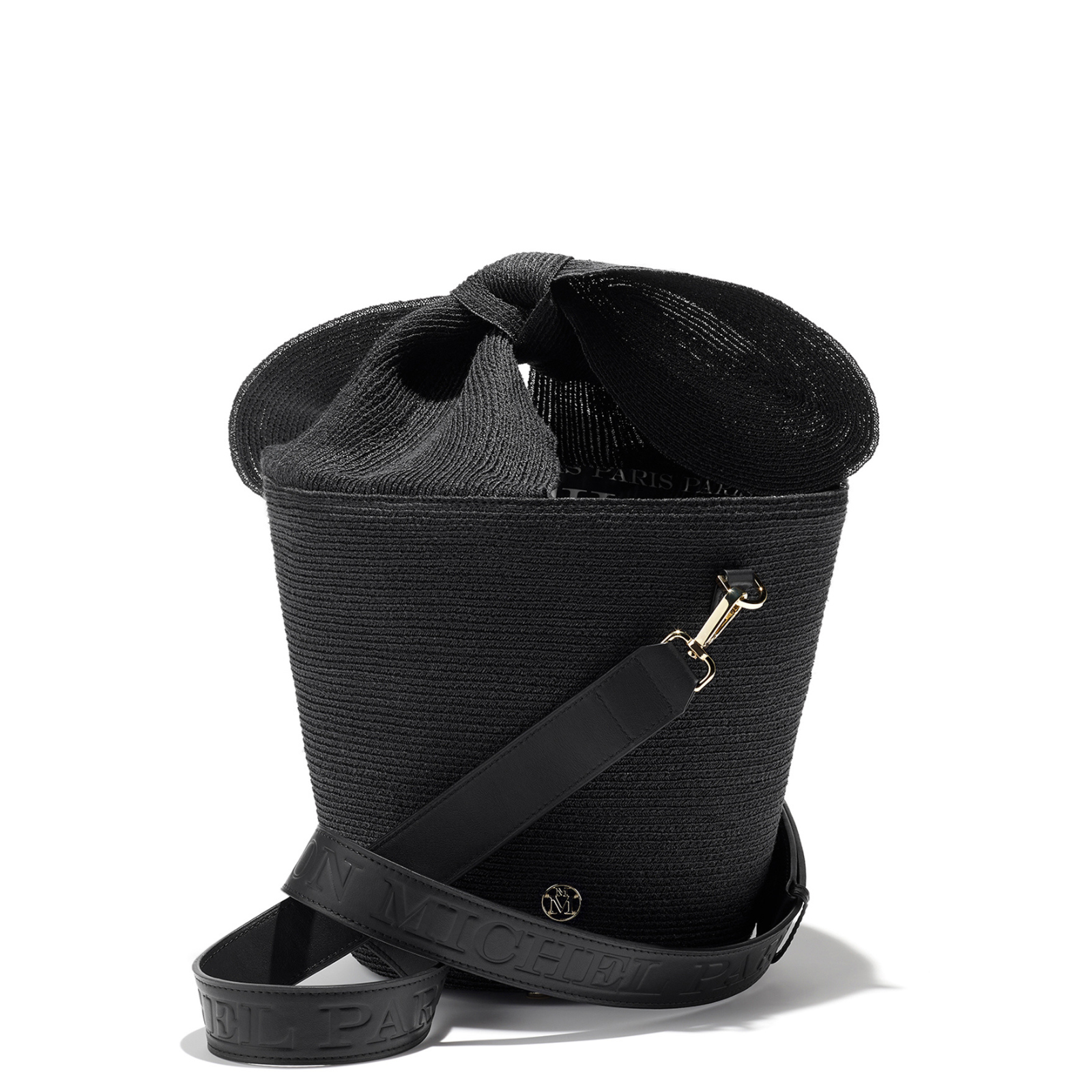 Barbara - sac en paille noire.