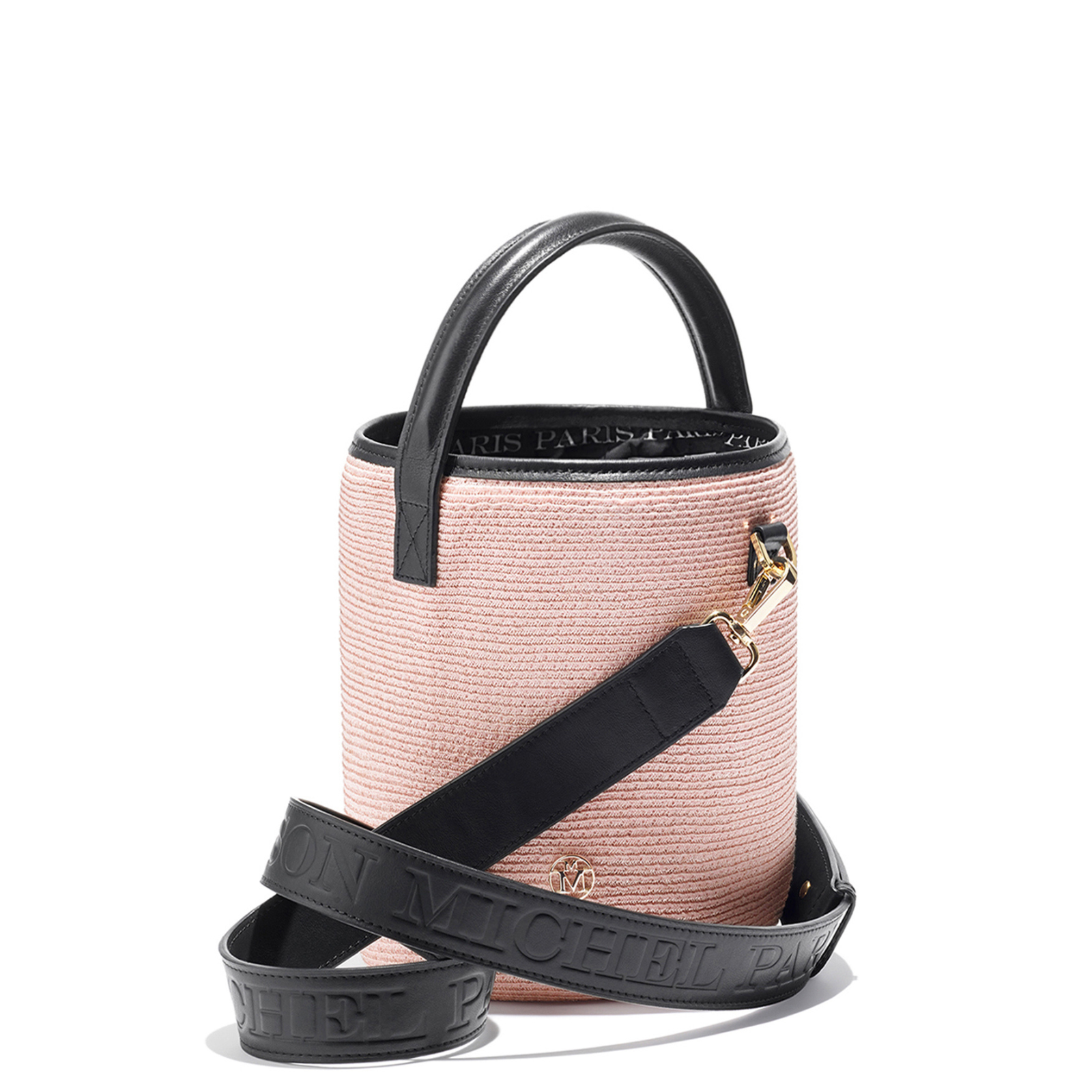 Sharon - sac en paille rose.