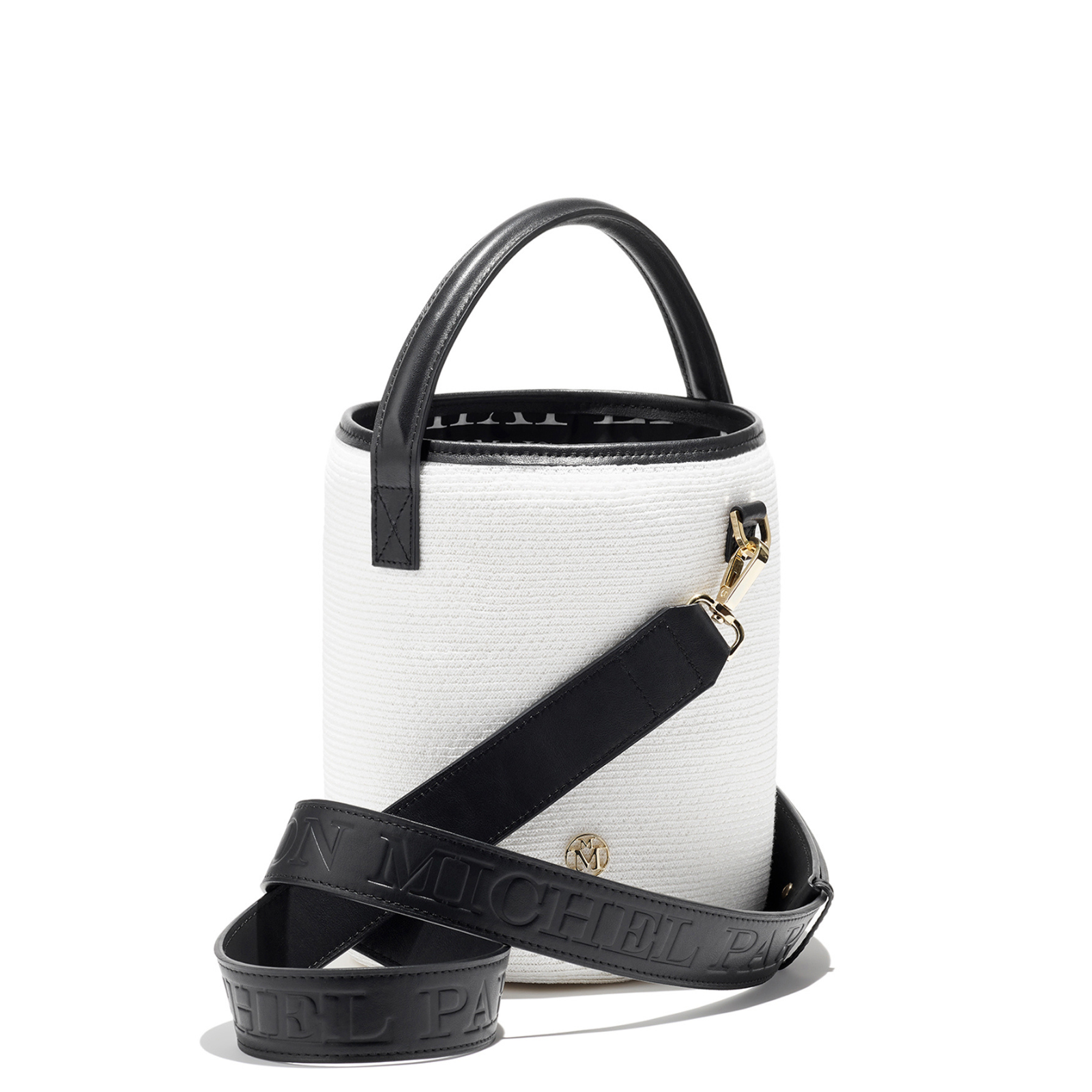 Sharon - sac en paille blanche.