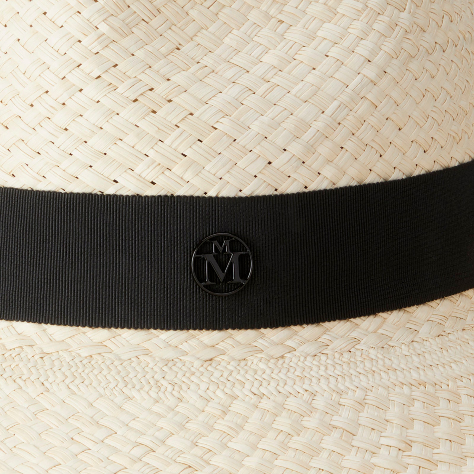 Eric - Fedora en paille tressée à la main avec un ruban noir.