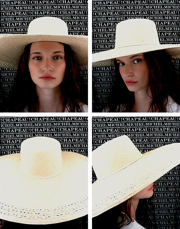 Capeline en paille naturelle