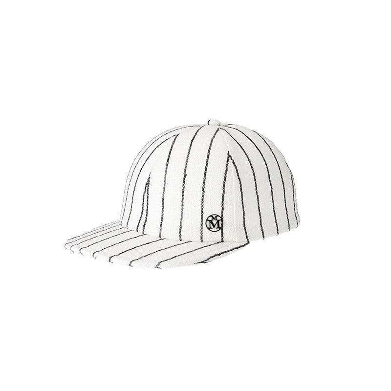 ハット MAISON MICHEL 'Gina' hat White/Black Gina – Maison Michel