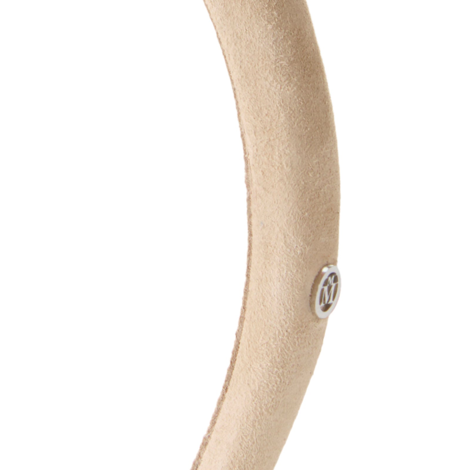 Hattaway - Accessoire de tête en cuir beige.