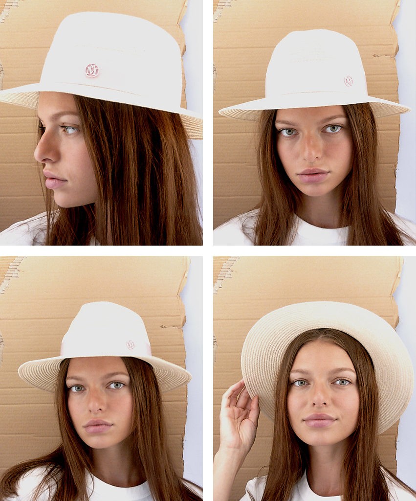 Henrietta - fedora en chanvre et gros grain rose.