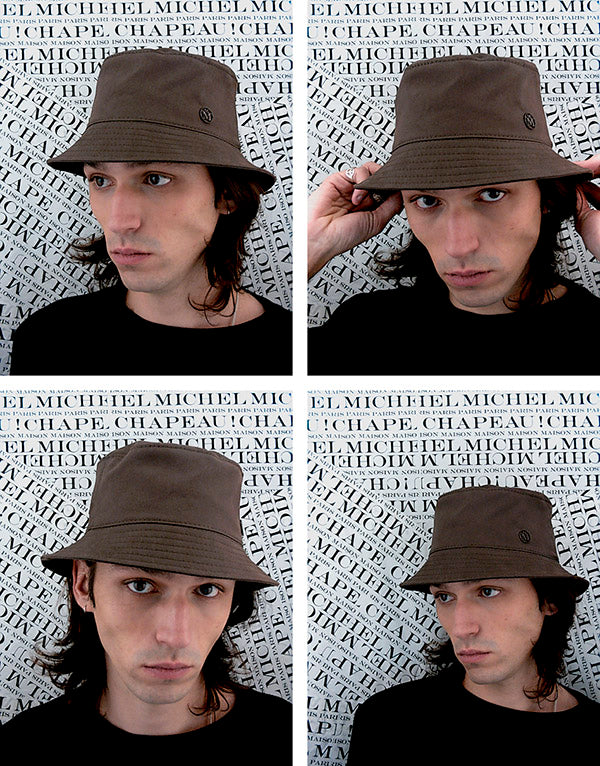 Jason - Bob en tissu marron foncé.