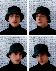 Jason - Bob en velours gris.