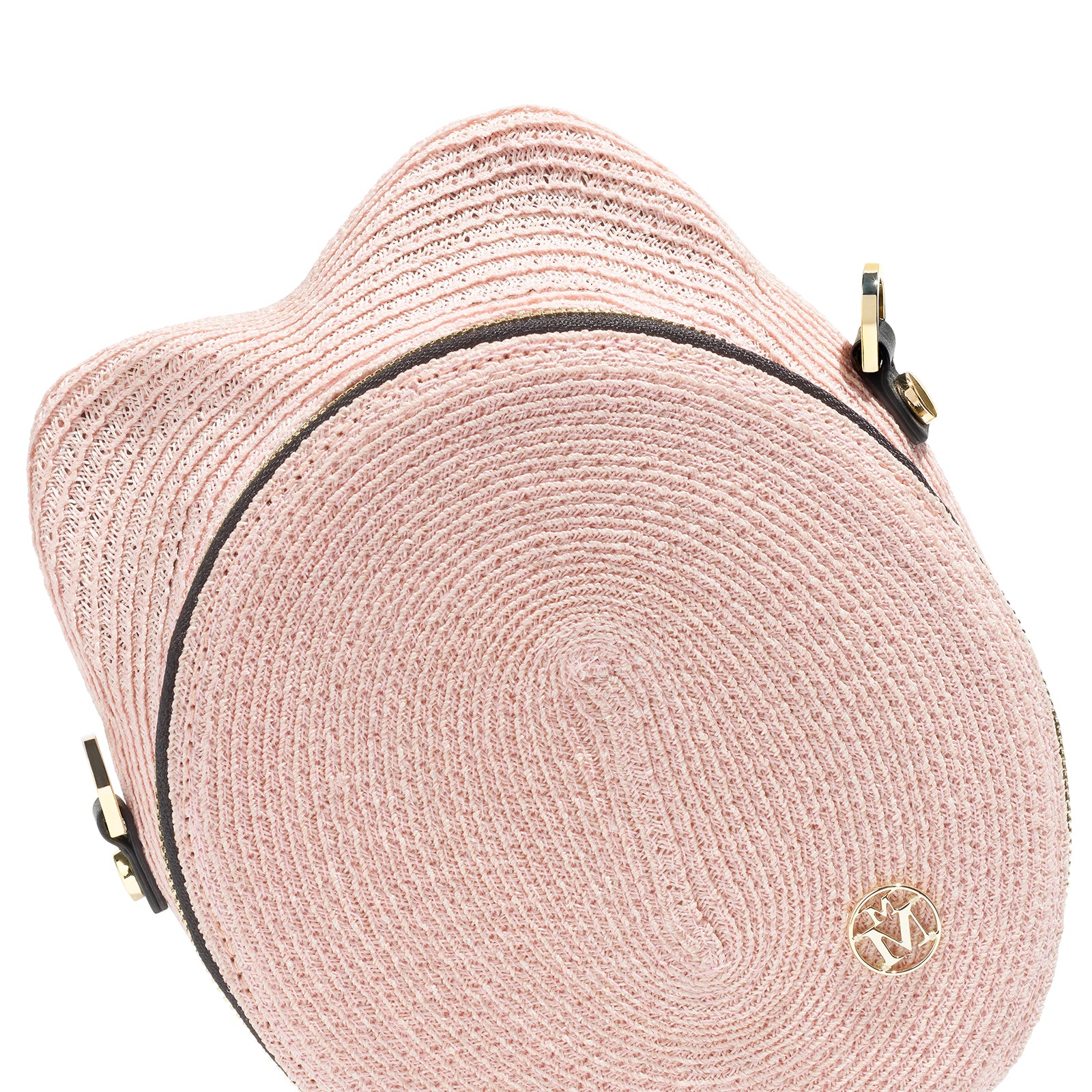 Judie - sac en paille rose.