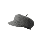 Juju - Casquette en laine feutrée grise.