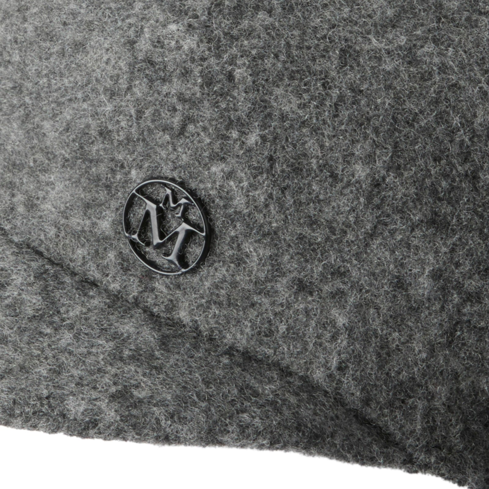 Juju - Casquette en laine feutrée grise.